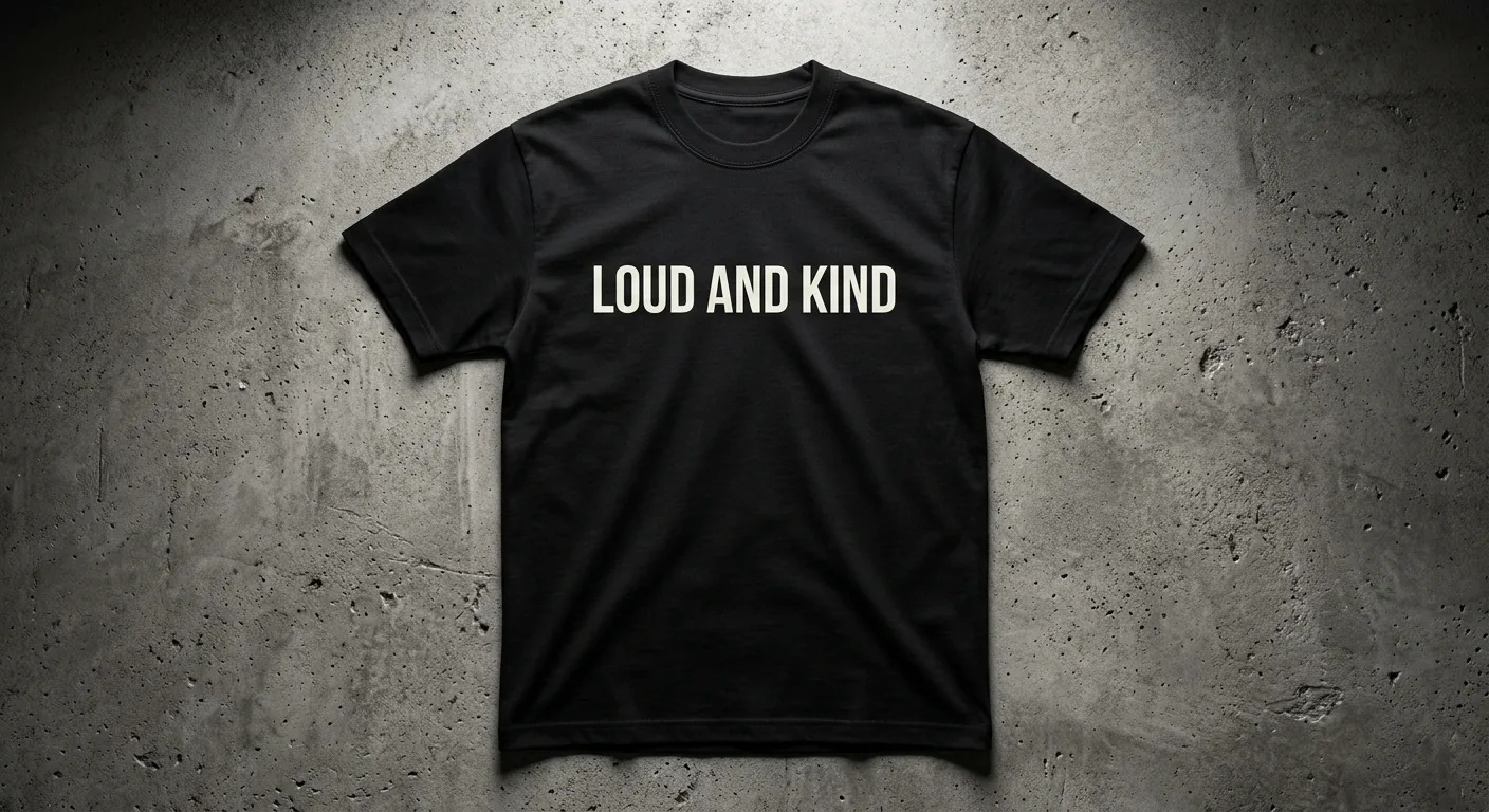 Loud And Kind Tee — Black