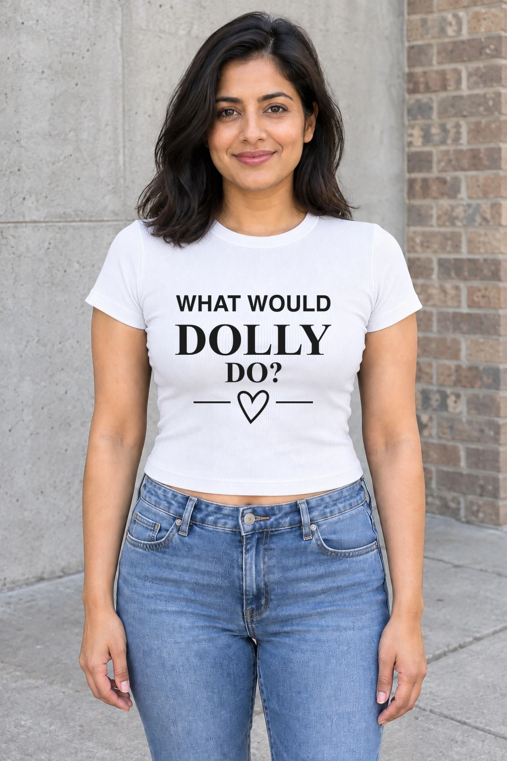 The Dolly Baby Tee — White