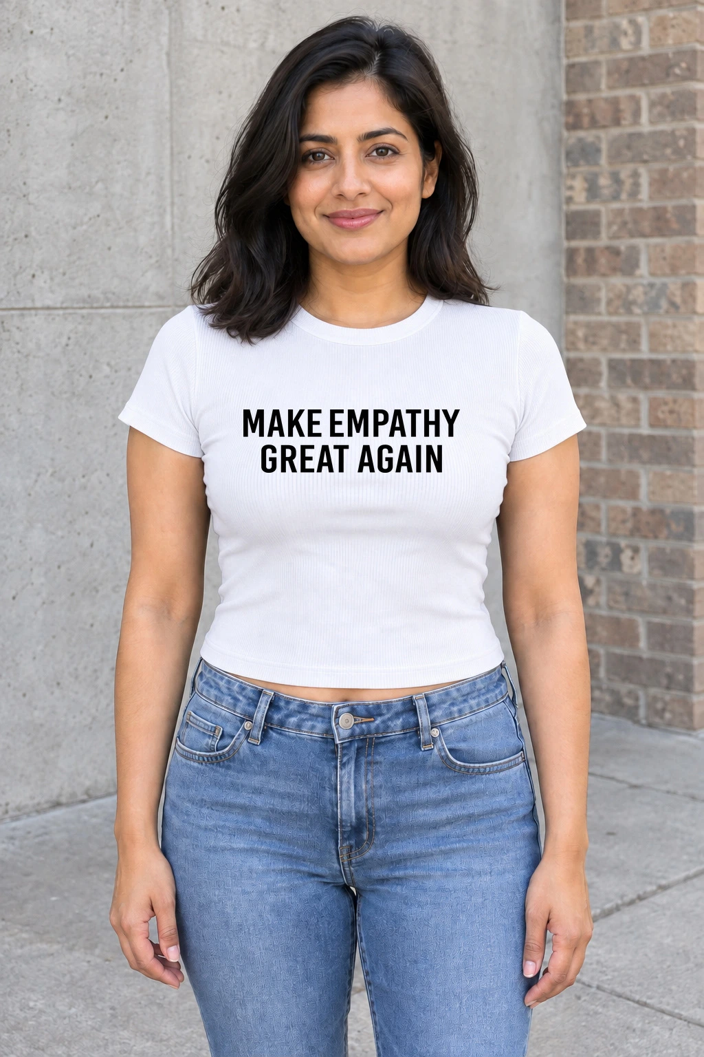 The Empathy Baby Tee — White