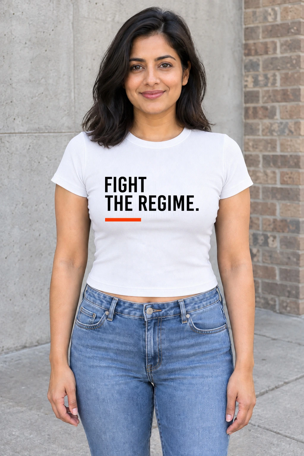 The Fight Baby Tee — White