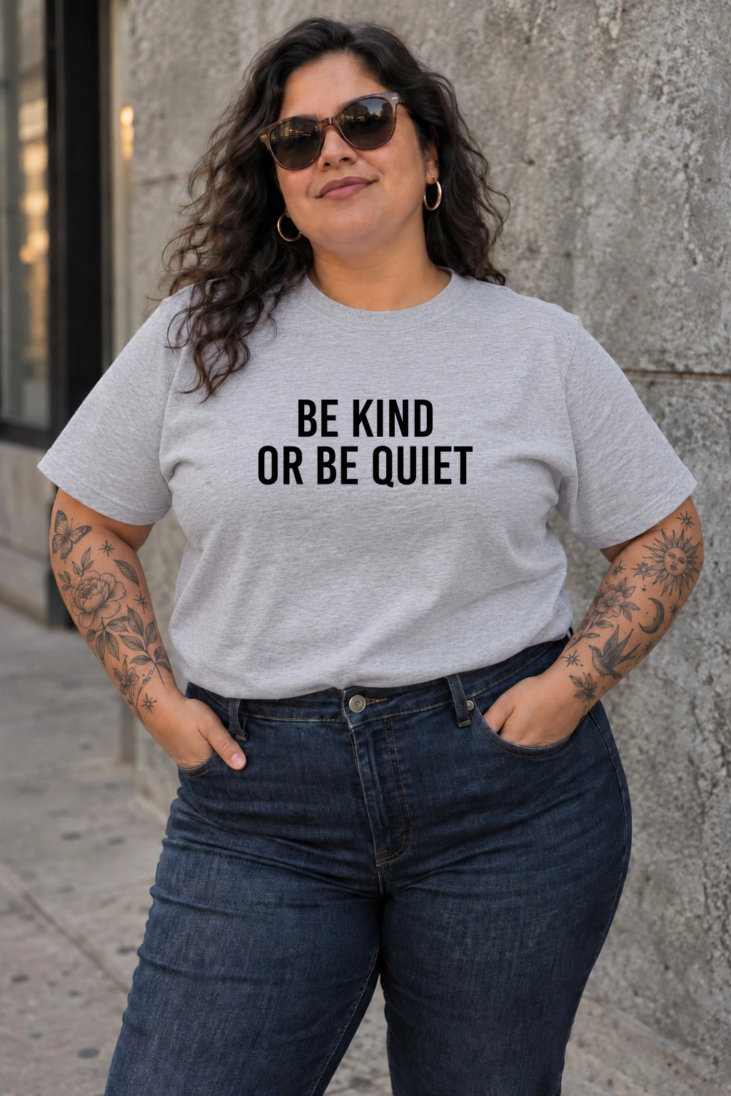 The Quiet Rule Tee — Heather Grey