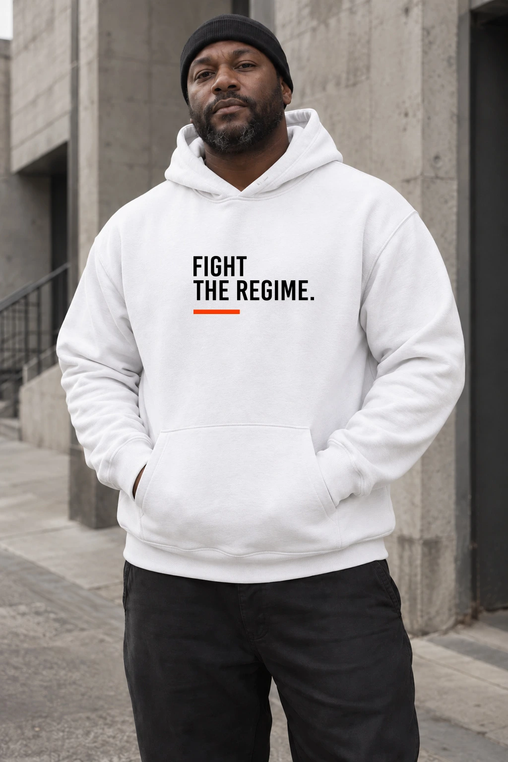 The Fight Hoodie — White