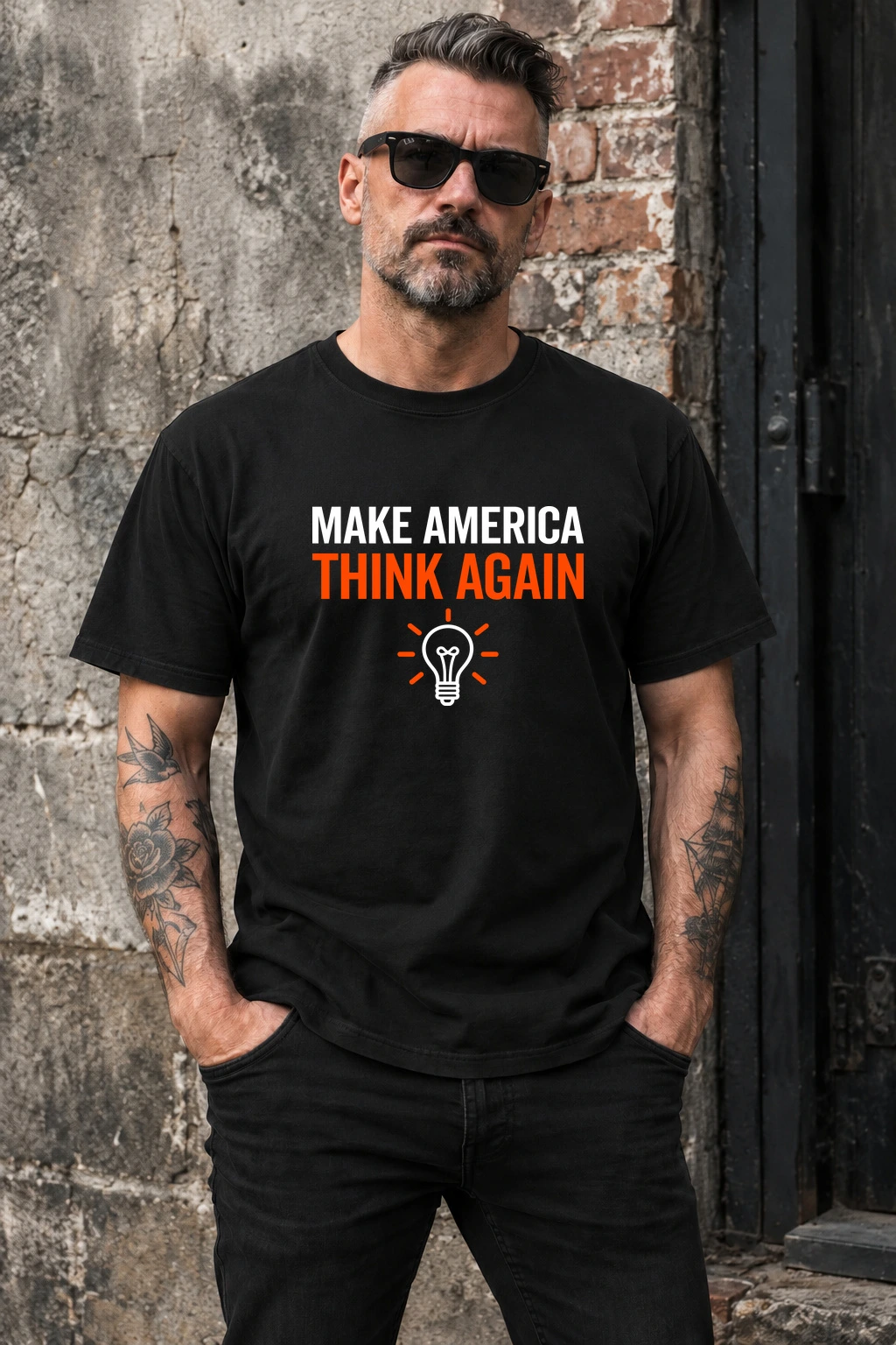 Think Again Tee — Black