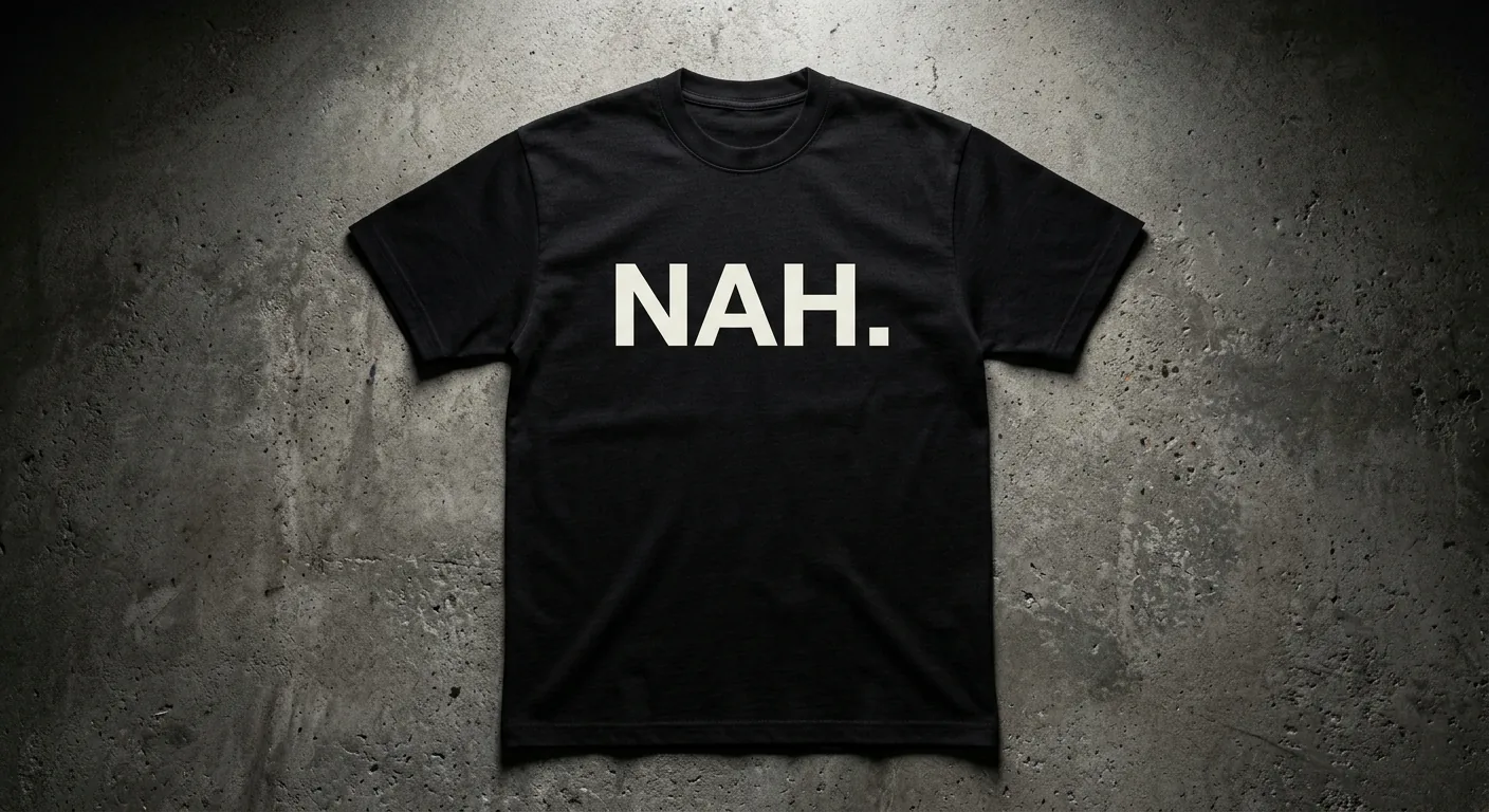 The Nah Tee — Black