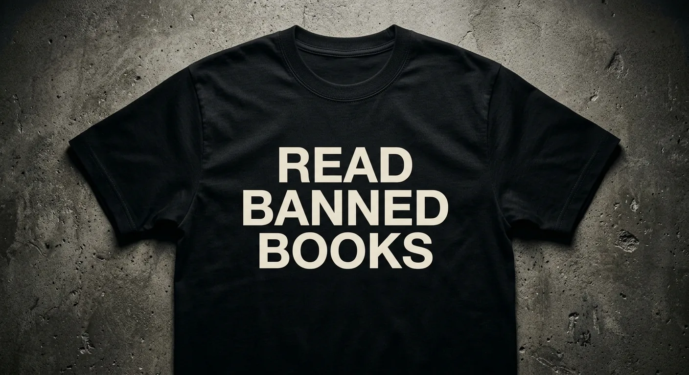 Banned Books Tee — Black