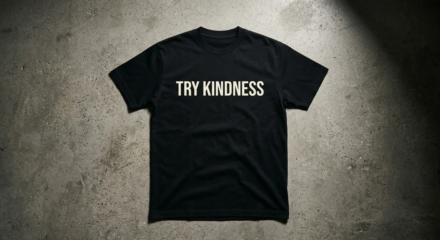 Try Kindness Tee — Black